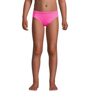 Lands end, Girls Chlorine Resistant Bikini Swim Suit Bottoms pink size 10g New